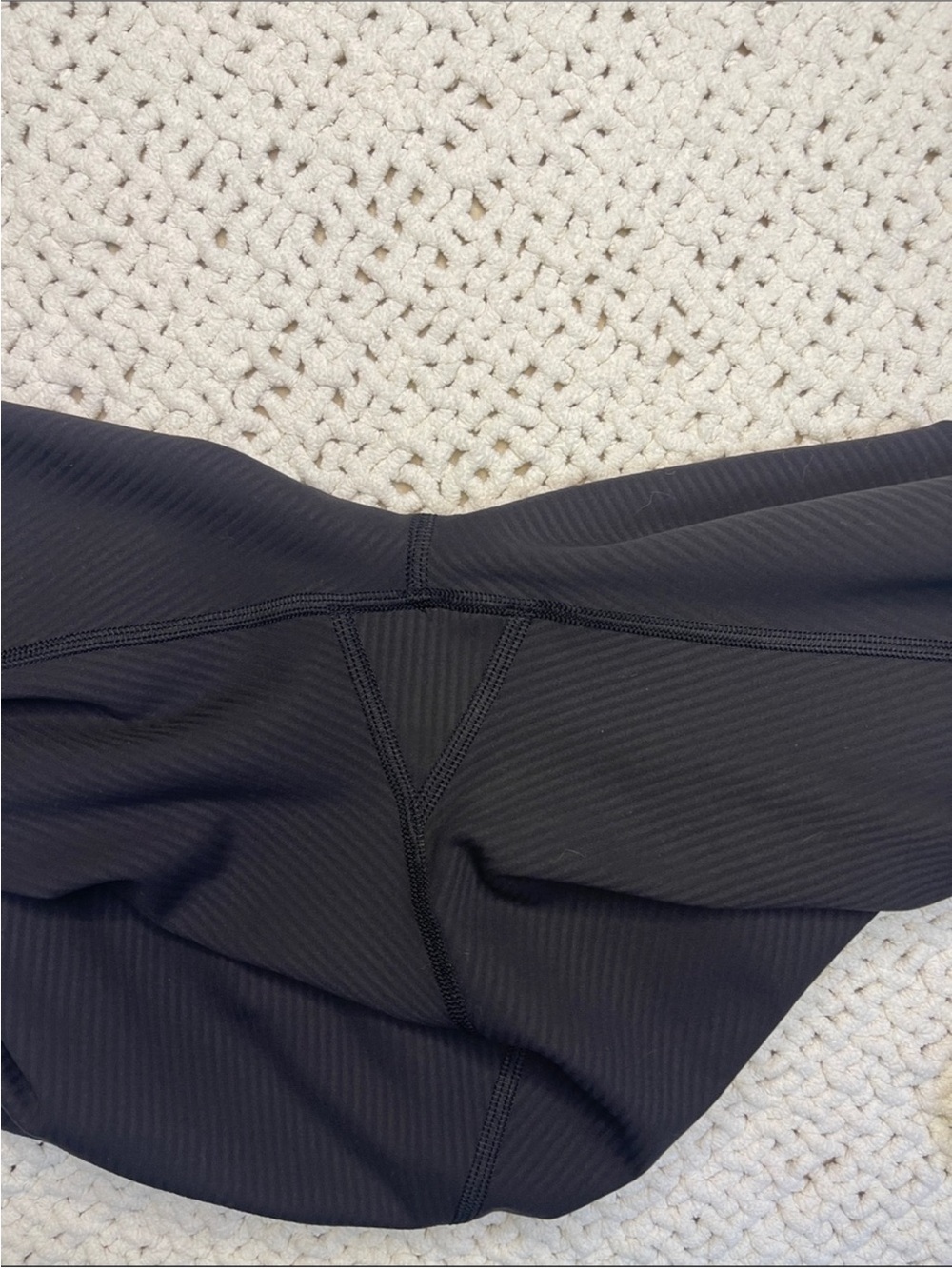 lululemon Wunder Train High-Rise Ribbed Tight 28" Black Leggings Size 4 - Picture 8 of 9